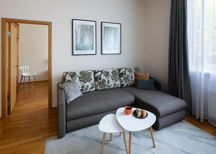 One Bedroom Sunny Tallinn Street Apartment With Parking